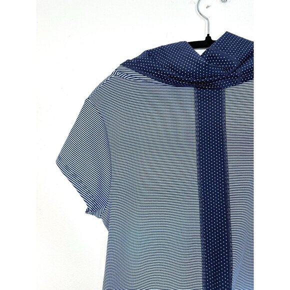 Title Nine Womens‎ Layli Cowl Neck Short Sleeve Mini Athletic Dress Size M Blue - Picture 11 of 13